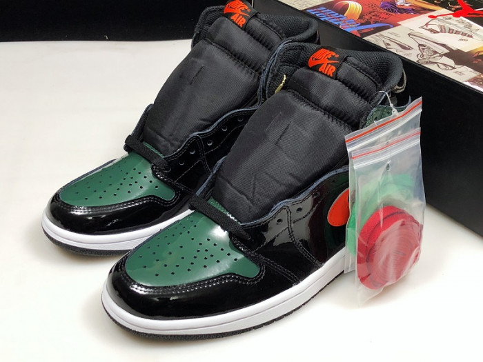 SoleFly x Air Jordan 1 Retro High OG Black/Team Orange-Fir AV3905-038
