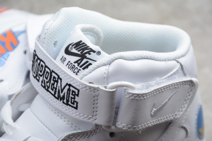 AIR FORCE 1 MID NBA WHITE AQ8017-100